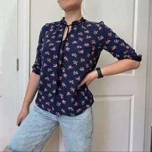 Forever 21 Printed Rayon Blouse